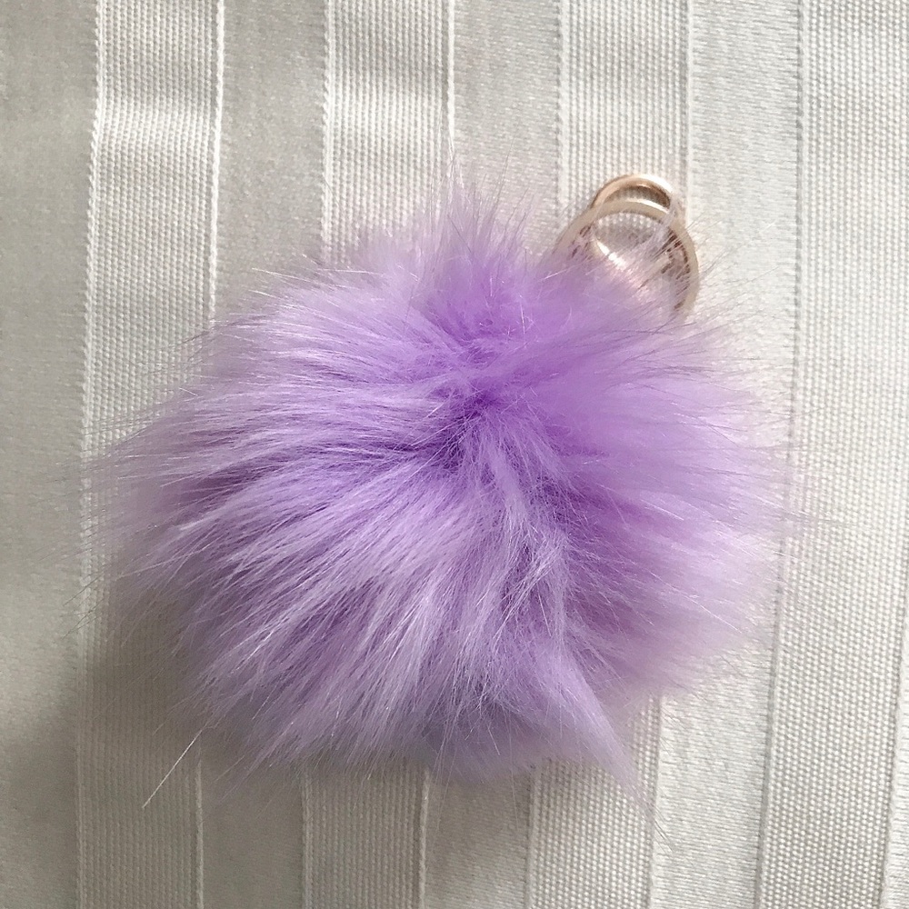Purple Fur Keychain